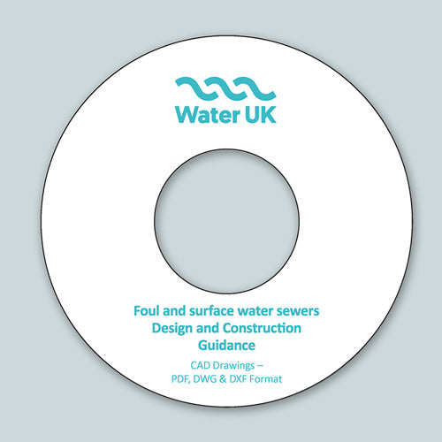 Water UK Sewerage Sector Design and Construction Guide CAD drawings - Digital files